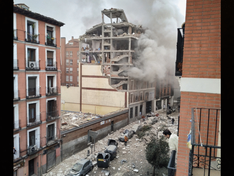 Ισχυρή έκρηξη στο κέντρο της Μαδρίτης – Σκηνές χάους