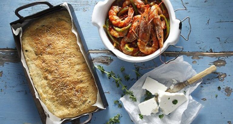 Η συνταγή της ημέρας: Γαρίδες σαγανάκι και φοκάτσια