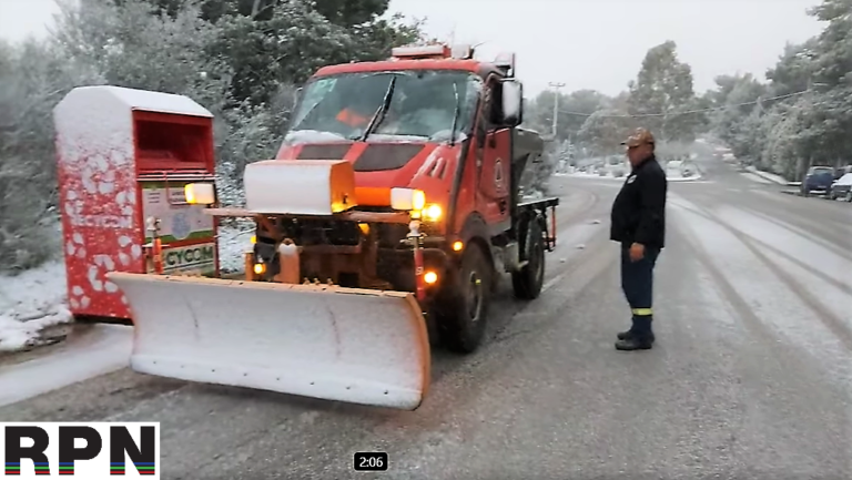 Αγώνας διάνοιξης δρόμων σε Διώνη και Ντράφι: Που να τηλεφωνήσετε -μέχρι το μεσημέρι και τα στενά