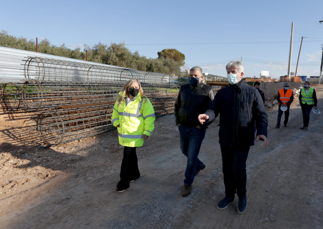 Επίσκεψη Περιφερειάρχη Αττικής Γ. Πατούλη στα αντιπλημμυρικά έργα στο ρέμα Ξερέα στην Αγία Μαρίνα Κορωπίου