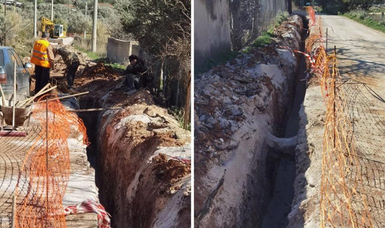 Κατασκευή αγωγού υδροδότησης στον Οικισμό Δικαστών & Εισαγγελέων για τη σύνδεση του με το δίκτυο της ΕΥΔΑΠ