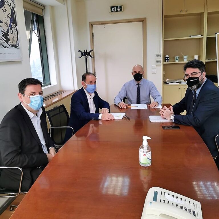 Συνάντηση Ευάγγελου Μπουρνού με τον υφυπουργό Περιβάλλοντος για τους δασικούς χάρτες