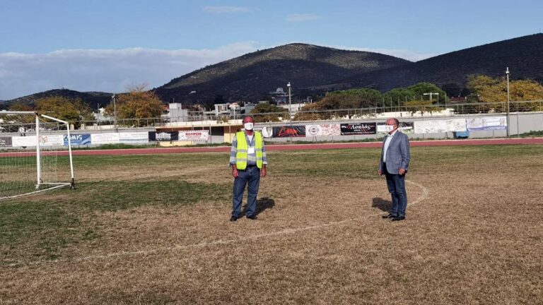 Στην τελική ευθεία το έργο αντικατάστασης του χλοοτάπητα στο Γήπεδο της Αφετηρίας Μαραθώνα