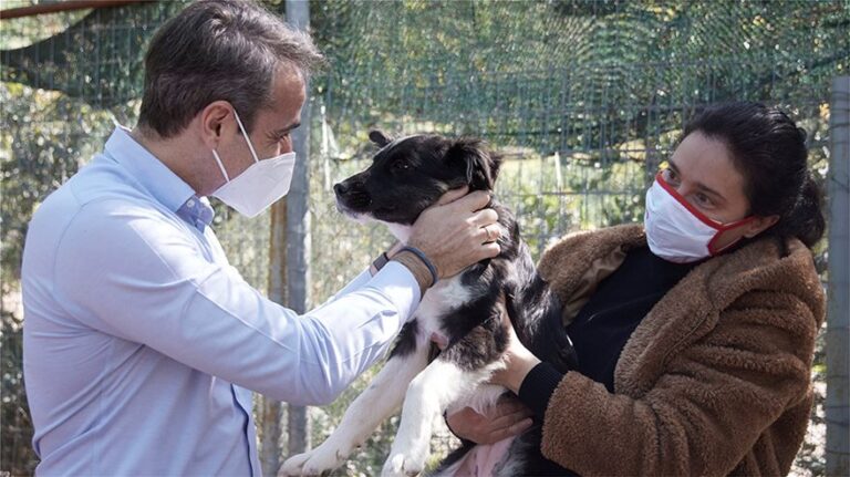 Στο καταφύγιο ζώων της Ηλιούπολης ο Κ. Μητσοτάκης με αφορμή τη σημερινή Παγκόσμια Ημέρα Αδέσποτων Ζώων