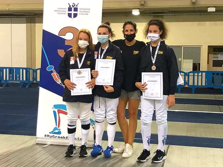 Χάλκινο μετάλλιο για την Μεσόγειο Ραφήνας στο Πανελλήνιο Πρωτάθλημα Ξιφασκίας παμπαίδων παγκορασίδων