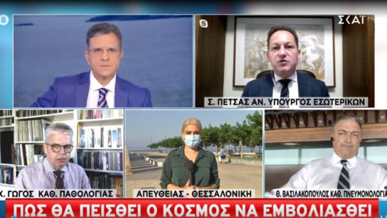 Πέτσας σε ΣΚΑΪ: Αυτά θα είναι τα προνόμια των εμβολιασμένων