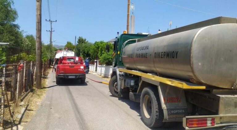 Και η Πολιτική Προστασία του δήμου μας στην κατάσβεση της φωτιάς στην Παλλήνη