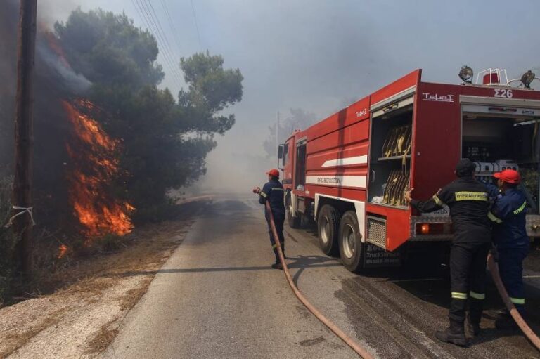 Φωτιά και στον Κάλαμο – Επί τόπου επίγειες και εναέριες δυνάμεις της Πυροσβεστικής