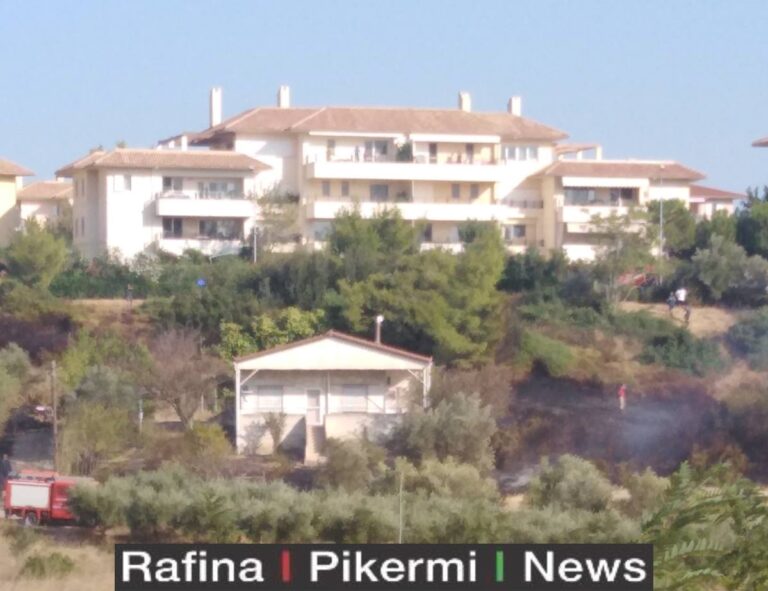 Φωτιά στον λόφο Έντισον της Παλλήνης- την έσβησαν εναέρια!