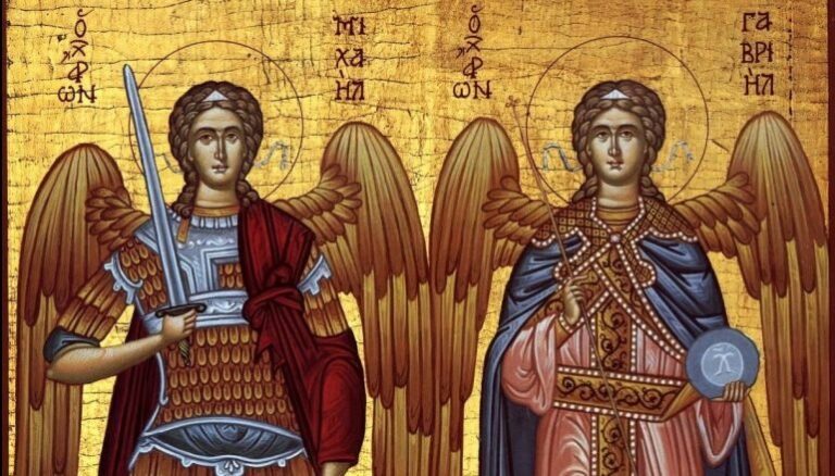 Γιατί οι Αρχάγγελοι Μιχαήλ και Γαβριήλ που γιορτάζουν σήμερα κρατούν σπαθί και σφαίρα
