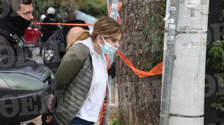 Η στιγμή της σύλληψης της γυναίκας που πυροβόλησε και τραυμάτισε σοβαρά τον πατέρα του παιδιού της στο Χαλάνδρι
