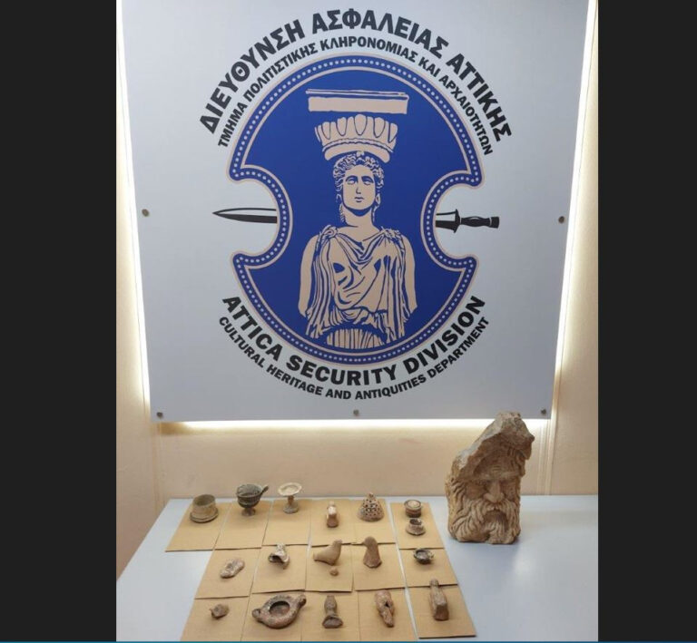 Αυτά τα αρχαία αντικείμενα βρέθηκαν στην Αρτέμιδα- θα παραδοθούν για φύλαξη στο Αρχαιολογικό Μουσείο Βραυρώνας