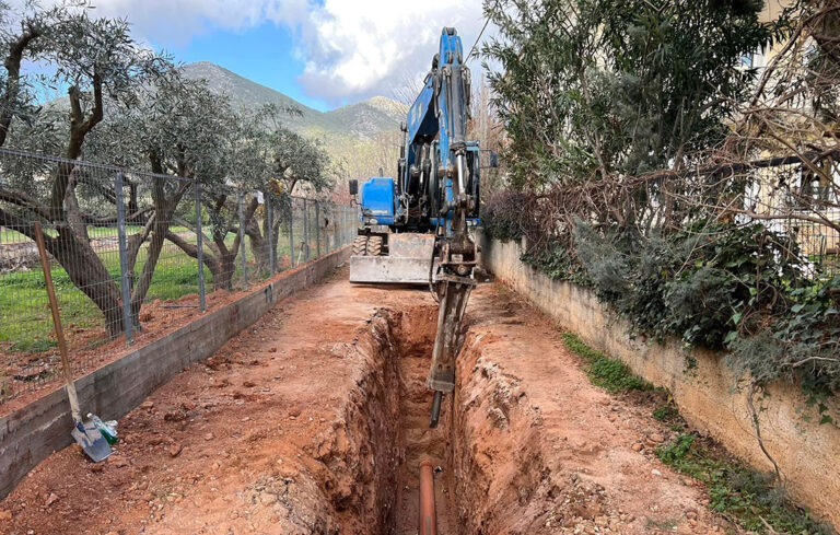 Εβδομαδιαίο Πρόγραμμα Εργασιών Κατασκευής Αποχετευτικού Δικτύου στον Δήμο Μαραθώνα