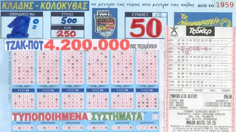 Αυτό είναι το χρυσό δελτίο του Τζόκερ – Πέντε οι νικητές για τα 4,2 εκατ. ευρώ