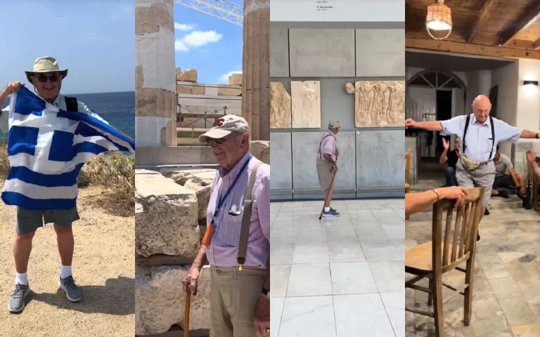 Viral: Το βίντεο με τον 89χρονο που ήρθε για πρώτη φορά στην Ελλάδα