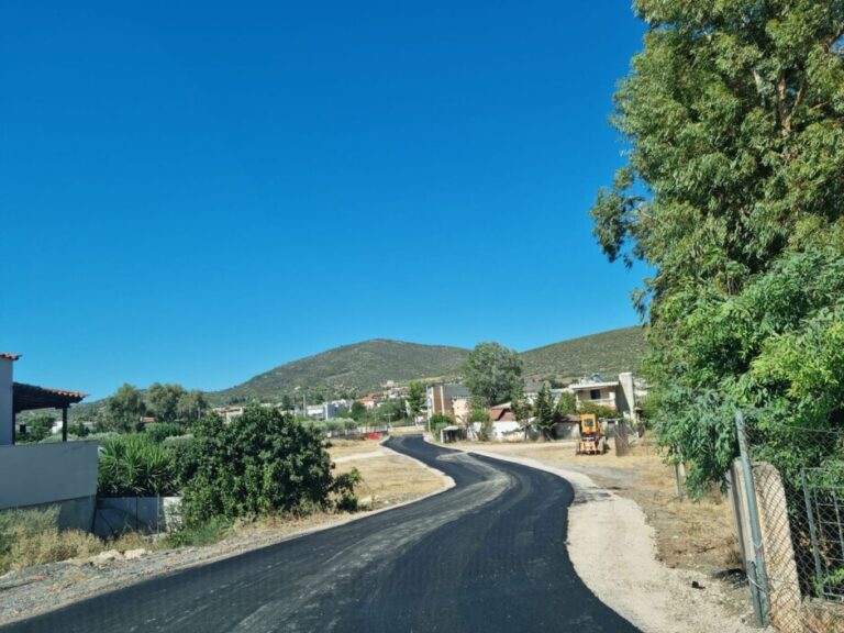 Συνεχίζονται τα έργα υποδομών στον Δήμο Μαραθώνος