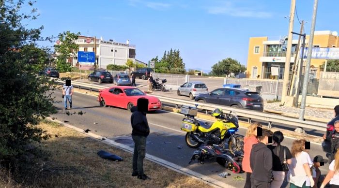 Πώς έγινε το τροχαίο στον Νέο Βουτζά με τη μηχανή και τα ΙΧ – Δύο σοβαρά τραυματίες – rpn