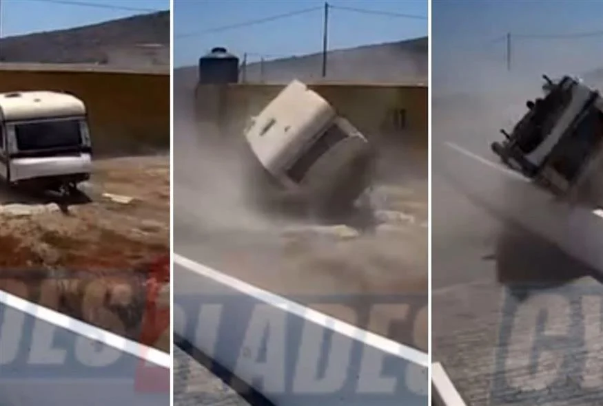 Σαντορίνη: Θυελλώδεις άνεμοι σήκωσαν τροχόσπιτο και το διέλυσαν (βίντεο) – rpn