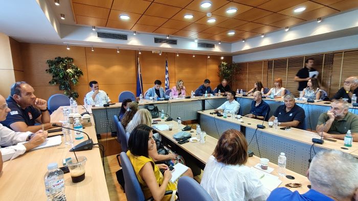 Σύγκλιση Συντονιστικού Οργάνου Πολιτικής Προστασίας Ανατ. Αττικής για πλημμυρικά φαινόμενα, υπό την προεδρία της Βασιλικής Καβαλλάρη