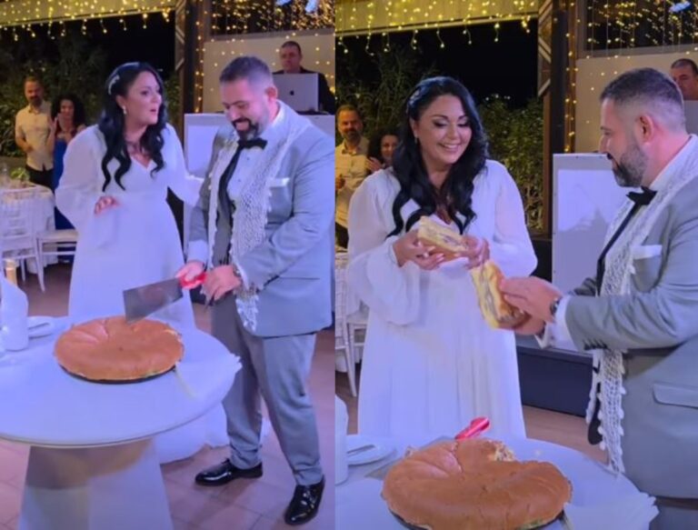 Viral γάμος στην Κρήτη: Αντί για τούρτα, οι νεόνυμφοι έκοψαν… burger!