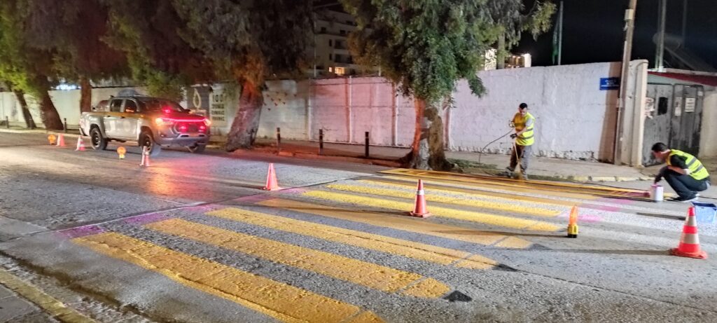 Δήμος Ραφήνας Πικερμίου: Εργασίες διαγράμμισης διαβάσεων πεζών