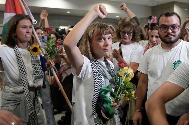 Global Sumud Flotilla: Η άφιξη και το μήνυμα της Γκρέτα Τούνμπεργκ από την Αθήνα