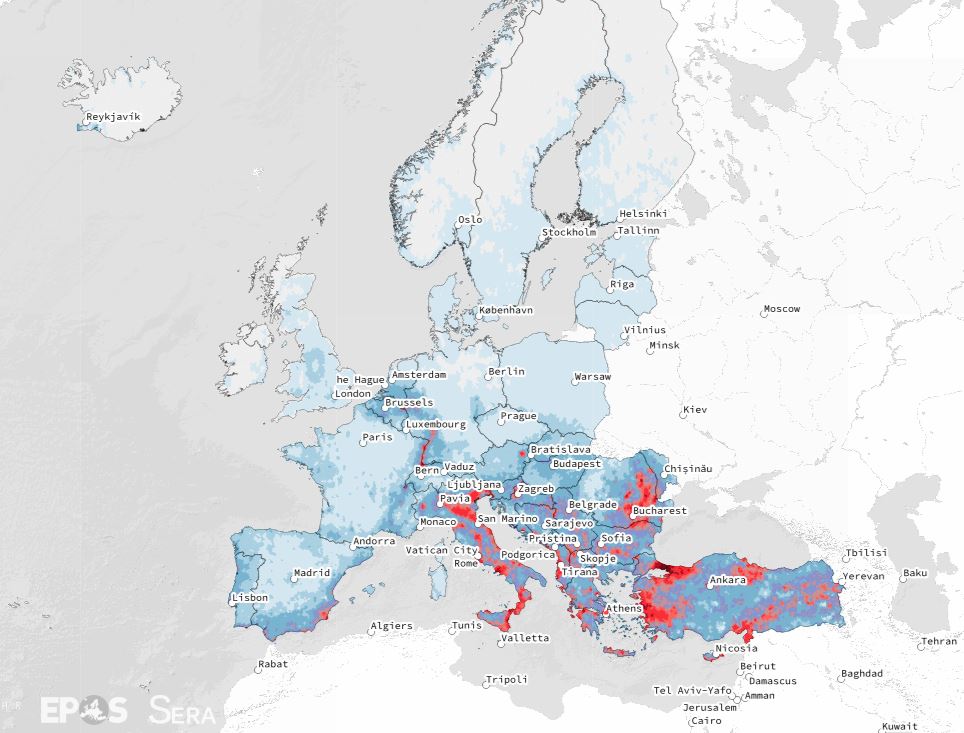 Χάρτης σεισμικού κινδύνου: Τα «κόκκινα» σημεία στην Ελλάδα και όλη την Ευρώπη
