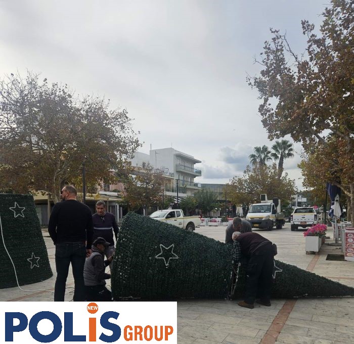 Η Ραφήνα φοράει τα γιορτινά της: Χριστουγεννιάτικο δέντρο στην θέση του καραβιού στην πλατεία