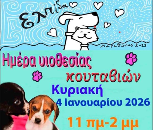Νέα Μάκρη: Ημέρα Υιοθεσίας Κουταβιών την Κυριακή 4 Ιανουαρίου – rpn
