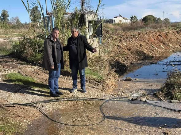 Αυτοψία του Αντιπεριφερειάρχη Δημήτρη Δαμάσκου στον Μαραθώνα και σε σημεία που επλήγησαν από τις νεροποντές