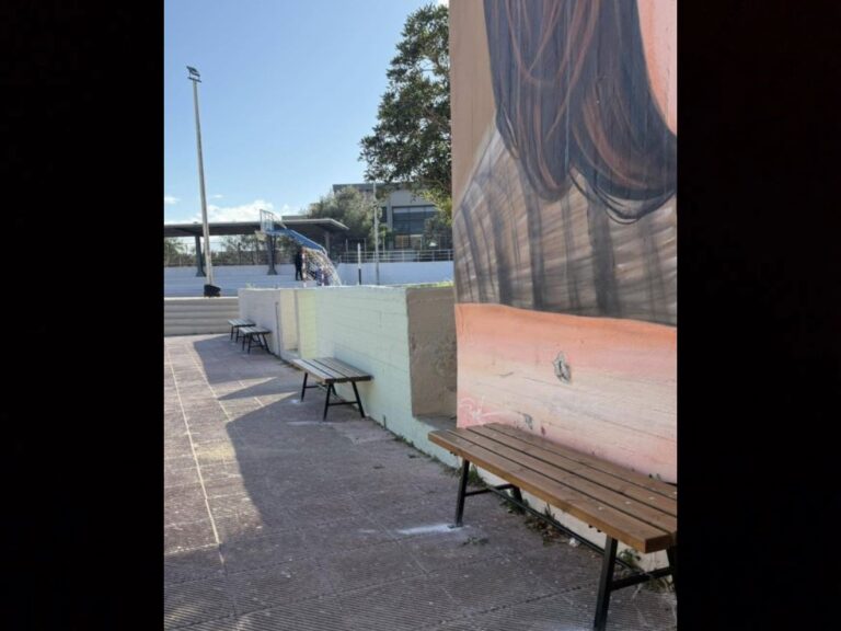 1ο Γυμνάσιο Ραφήνας: Νέα παγκάκια χορηγία του Συλλόγου Γονέων και Κηδεμόνων προς το σχολείο – rpn