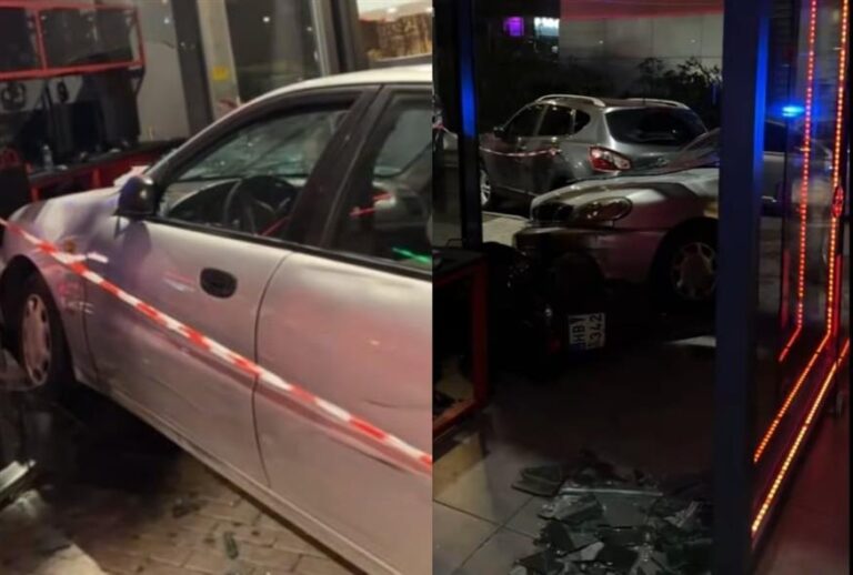 Χολυγουντιανή καταδίωξη στον Άγιο Δημήτριο – Ο διωκόμενος με κλεμμένο όχημα προσέκρουσε σε κατάστημα