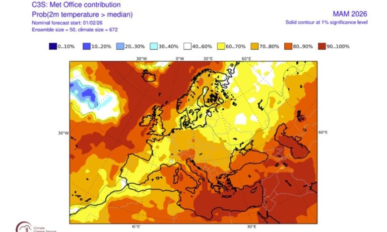 Καιρός: Η μακροπρόθεσμη πρόγνωση για την Άνοιξη – Φαινόμενο La Nina και το αποτύπωμα στον καιρό της Ευρώπης