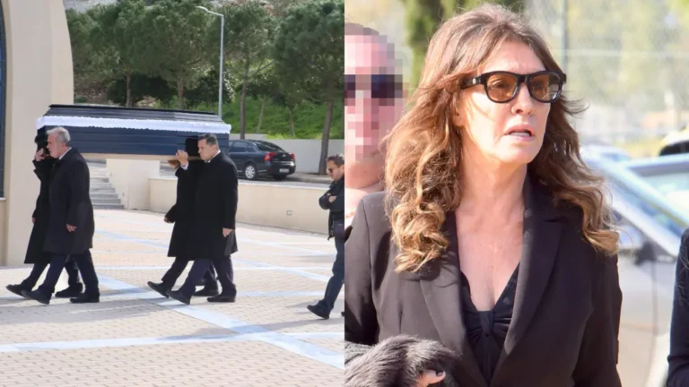 Σε κλίμα συγκίνησης η κηδεία του Λάκη Ραπτάκη στο νεκροταφείο Γλυφάδας- συντετριμμένη η Βάνα Μπάρμπα