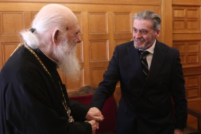 Συνάντηση με τον Πρόεδρο της Ελληνικής Δερματολογικής και Αφροδισιολογικής Εταιρείας είχε ο Μακαριώτατος