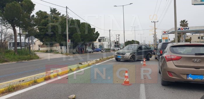 Τροχαίο ατύχημα στο Πικέρμι με μεγάλες υλικές ζημιές