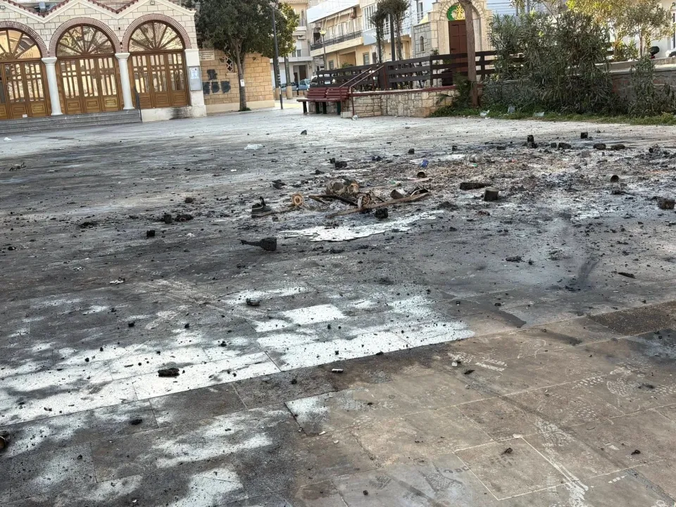 Κρήτη: Εικόνες καταστροφής από τα βαρελότα στο Ηράκλειο