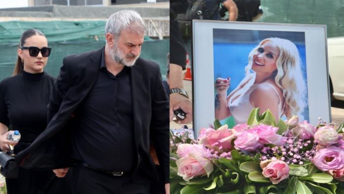 Ρίγη συγκίνησης στο τελευταίο «αντίο» στη Γωγώ Μαστροκώστα – Συγκλόνισαν οι επικήδειοι της κόρης της και του Τραϊανού Δέλλα