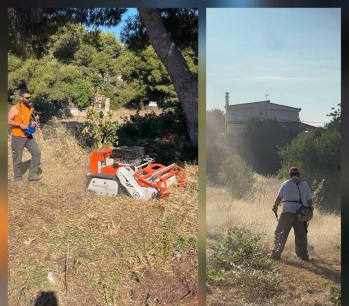 Συνεχίζονται οι εργασίες αποψίλωσης και πρόληψης πυρκαγιών στον Δήμο Σπάτων – Αρτέμιδος