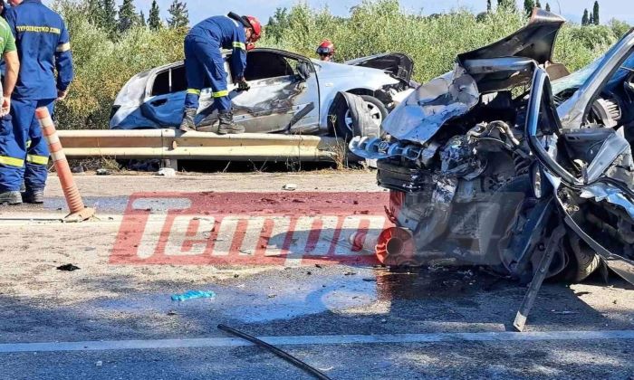 Τραγωδία στην Κάτω Αχαΐα: Ένας νεκρός και ένας σοβαρά τραυματίας σε σύγκρουση δύο ΙΧ