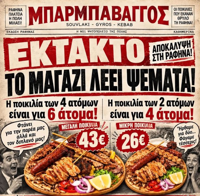 Μπάρμπα Βάγγος: Στη Ραφήνα, οι ποικιλίες του φτάνουν για όλους!