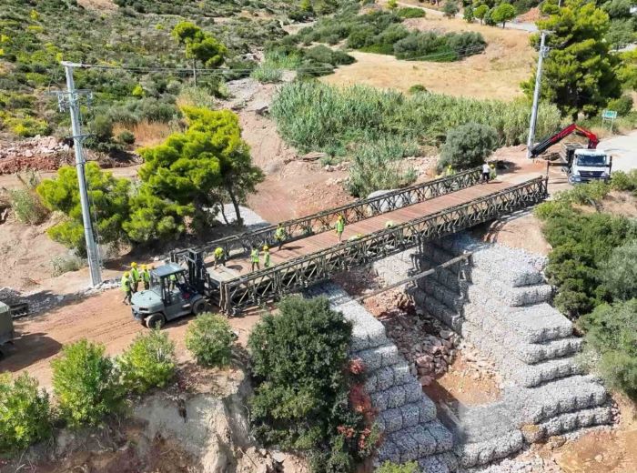 Δήμητρα Τσεβά: Παραδόθηκε προς χρήση η μεταλλική γέφυρα στην Καλλιτεχνούπολη