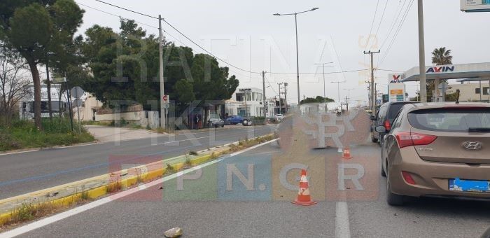 Τροχαίο στο Πικέρμι, στην Λεωφόρο Μαραθώνος, στο ρεύμα προς Αθήνα